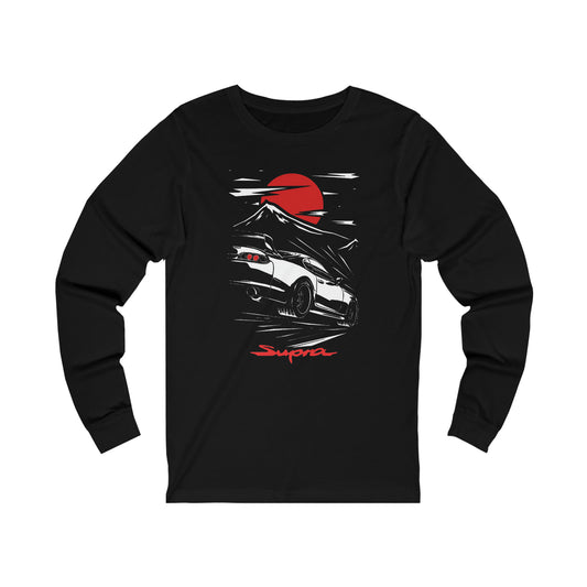 Toyota MK4 Supra Silhouette Long Sleeve Shirt, JDM MK4 Supra Shirt