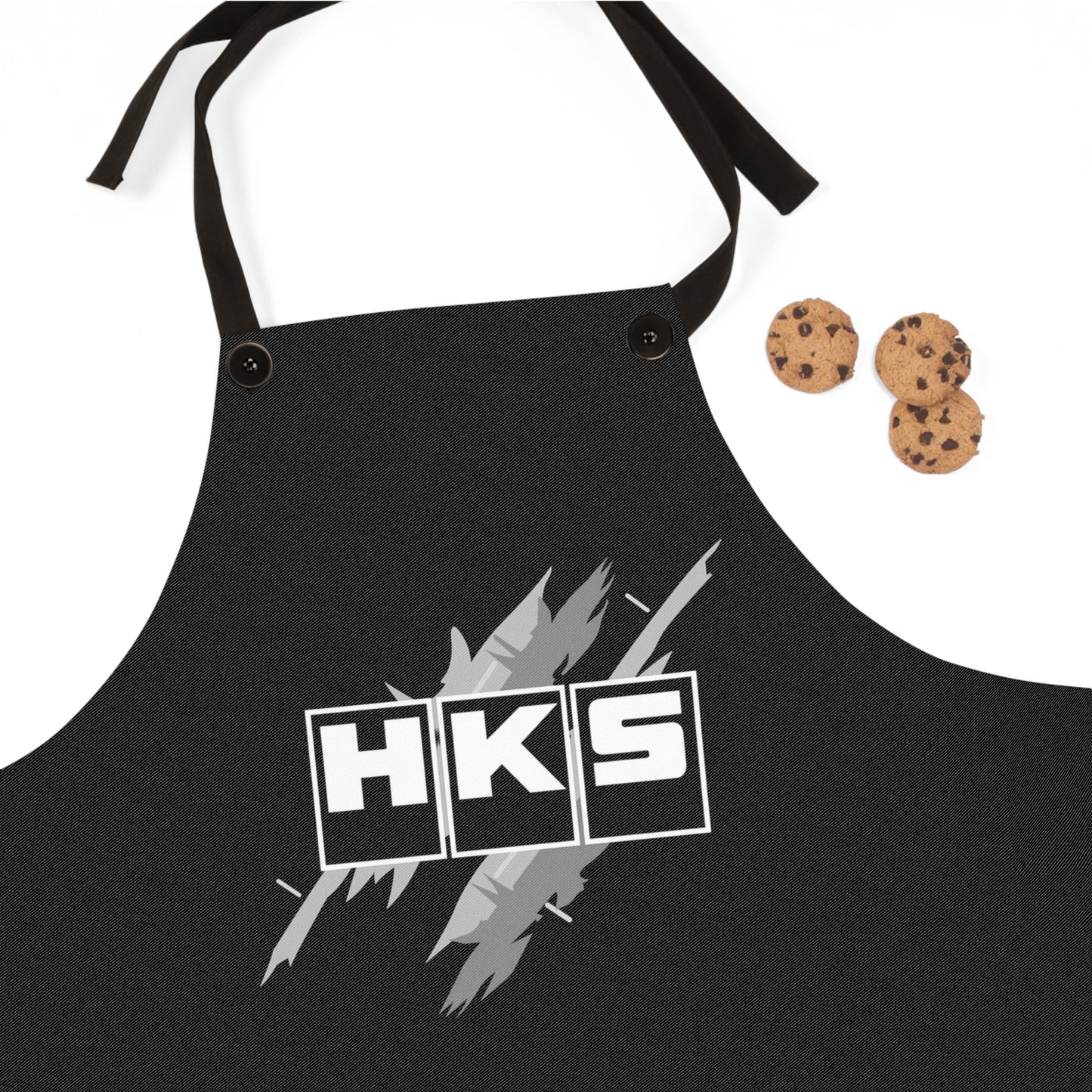 HKS Black N White Apron, JDM Cooking Apron, JDM HKS Workshop Apron