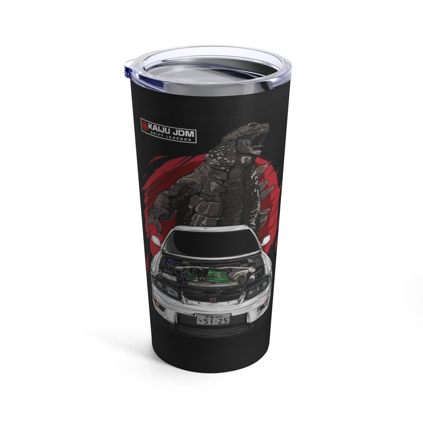 Godzilla R33 Nissan Skyline GTR Tumbler 20oz, JDM Legend Tumbler