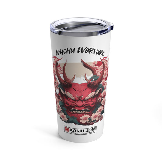 Japanese Oni Mask 20oz Tumbler, Traditional Oni Tumbler, Cherry Blossom Tumbler, Birthday Gift, Graduation Gift