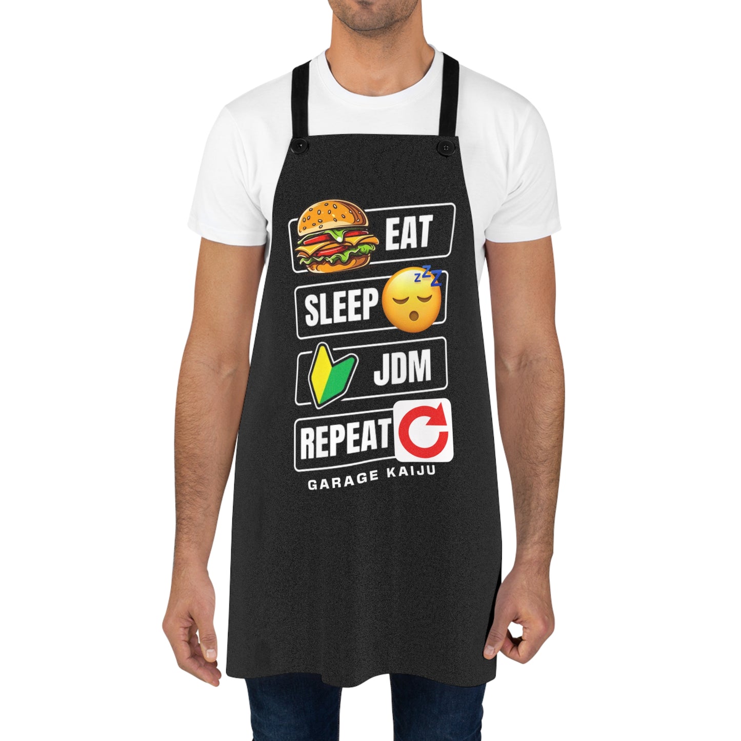Eat, Sleep JDM, Repeat Apron, JDM Lovers Cooking Apron, JDM Workshop Apron