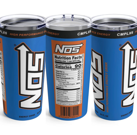 Nos Energy Drink Tumbler, Car Guy oz Tumbler