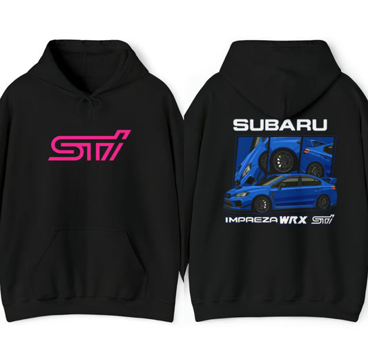 Premium STI Tribute Pullover Hoodie, Subaru STI Hoodie, Subaru Lover Hoodie