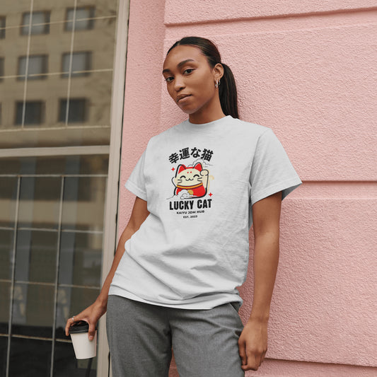 Lucky Cat Shirt, JDM Cat Shirt, Drift Shirt, Maneki Neko Japanese, Cute Lucky Cat Tee