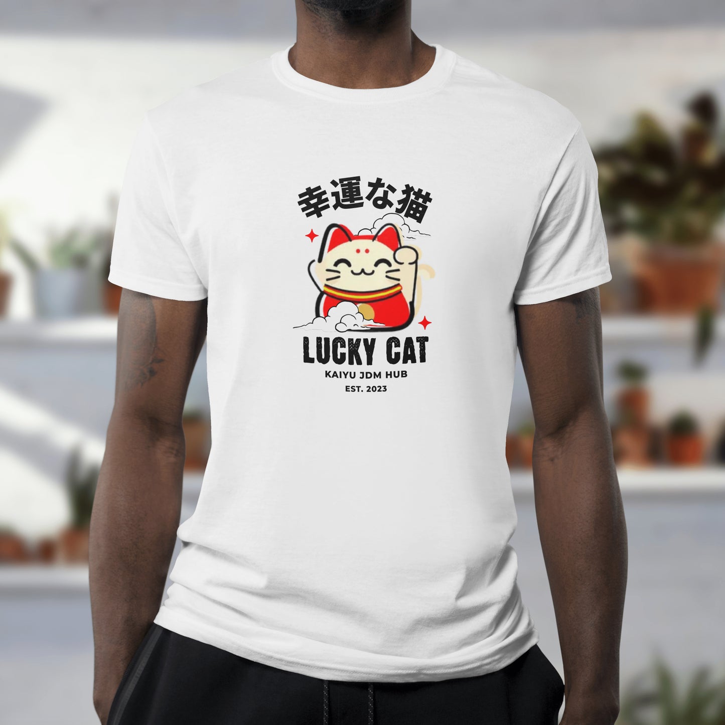 Lucky Cat Shirt, JDM Cat Shirt, Drift Shirt, Maneki Neko Japanese, Cute Lucky Cat Tee